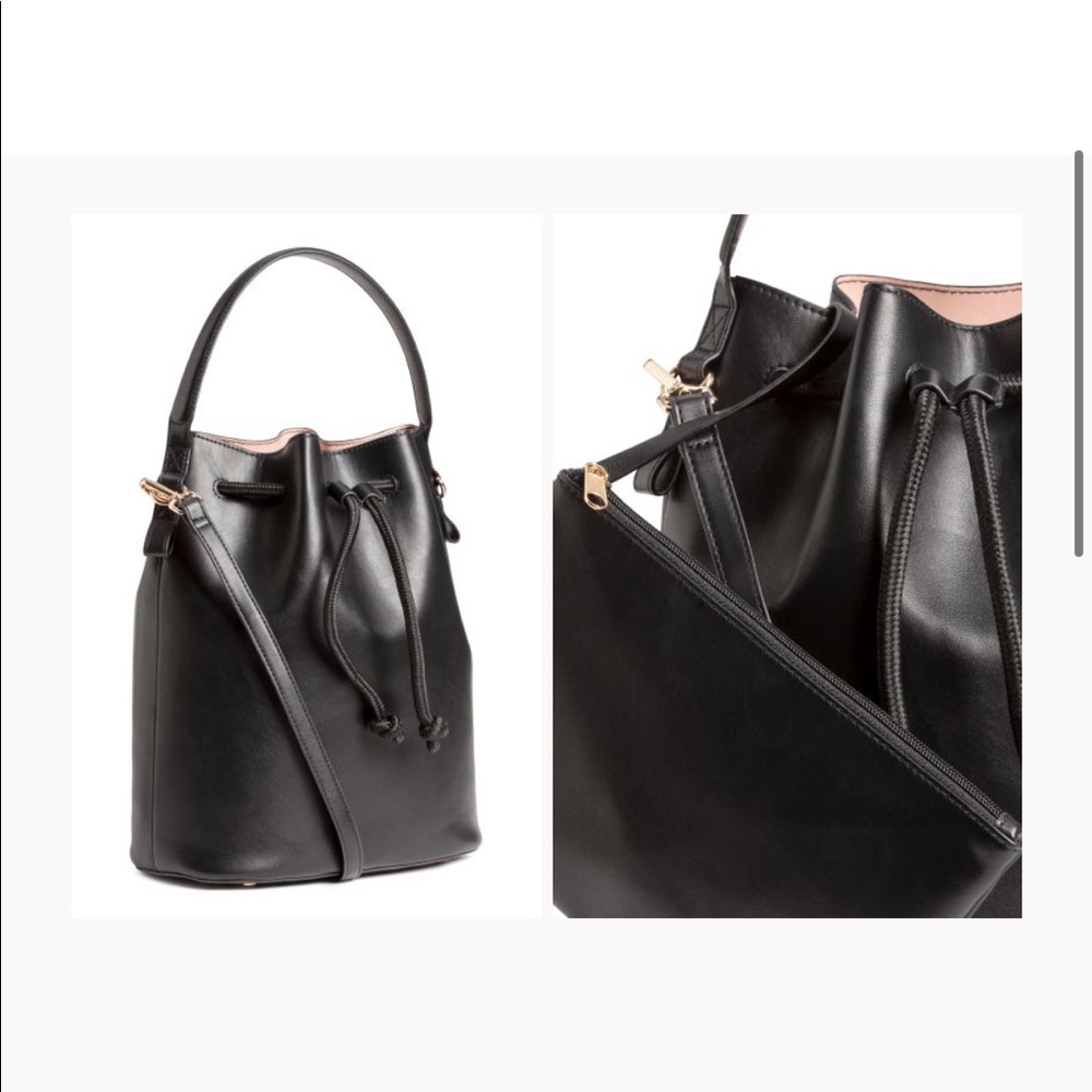 H&M Black Bucket Bag
